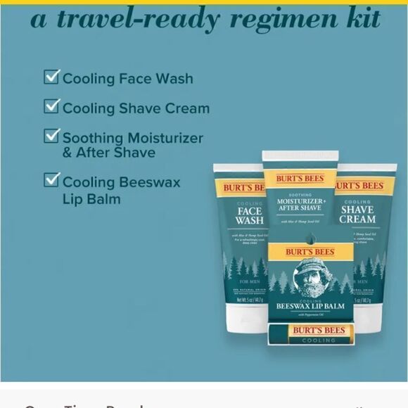 Burt’s Bees Grooming Essentials Kit for Men/face wash/shave cream/Moisturizer - Picture 13 of 16